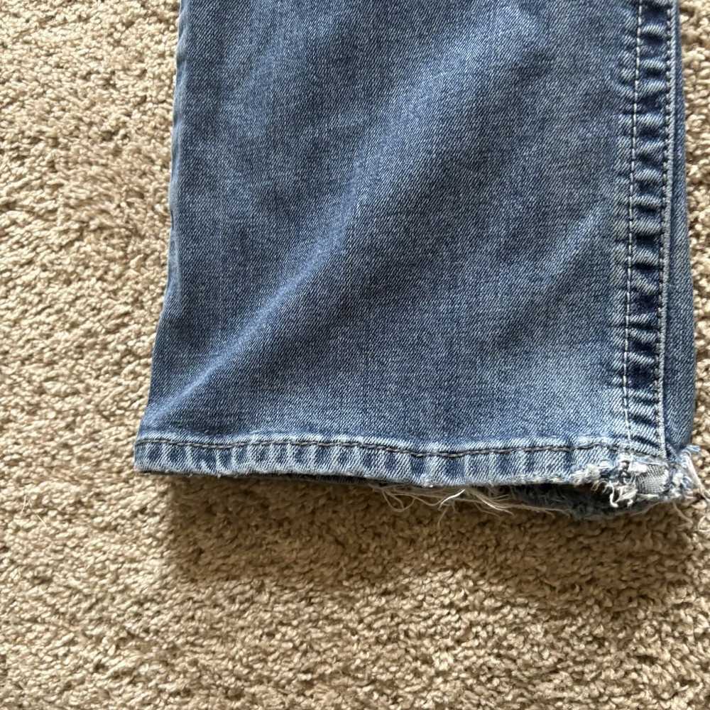 Ariat M4 Relaxed Boot Cut Jeans Distressed Men's 36x32 Medium Wash Western - Picture 3 of 10